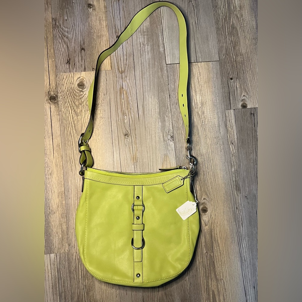 Coach green purse